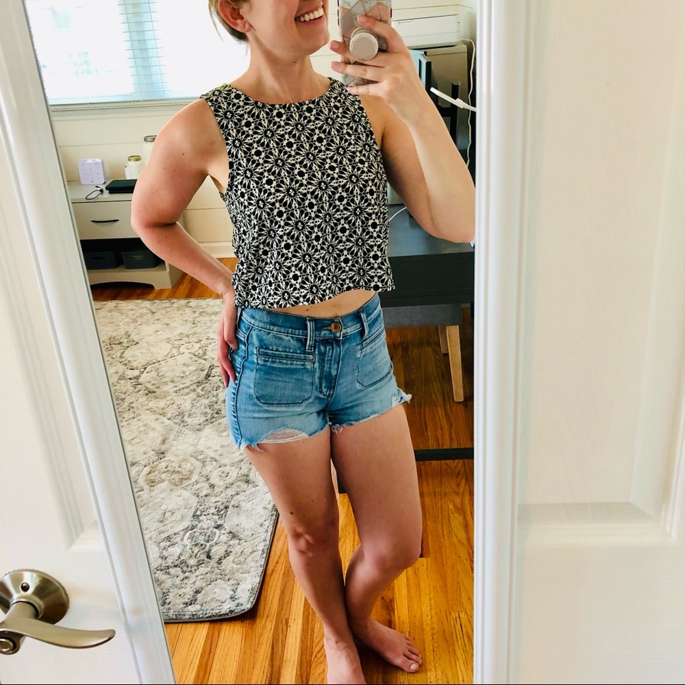 One Clothing Floral Crop Top